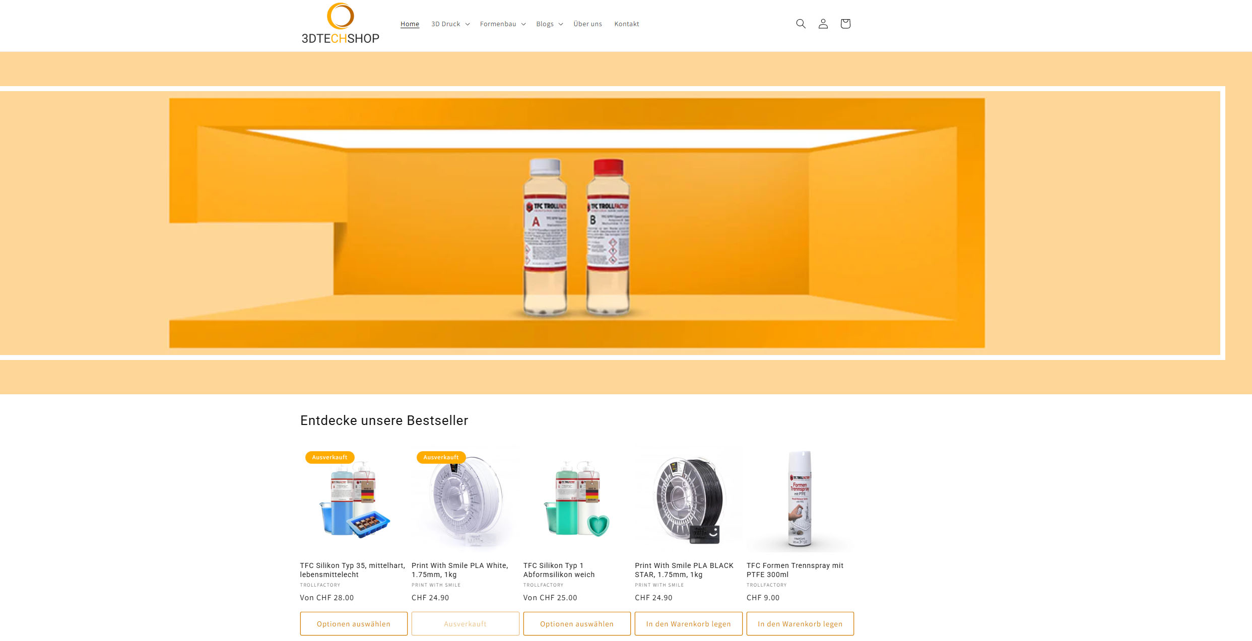 Screenshot 3dtechshop.ch