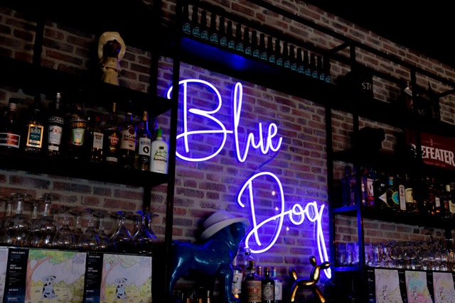 JS1996 Neon Mockup Blue Dog
